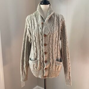 Cambridge Dry Goods Company British tag wool cardigan sweater light academia